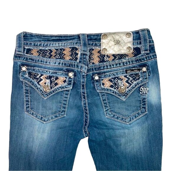 Miss me distressed Mid rise bootcut jeans size 27 - Picture 1 of 10